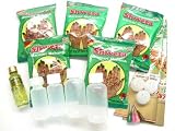 Beachcombers! 100gm Powder Henna Tattoo Kit w/ Fine Metal Tip Applicator Bottles & Design Book