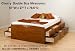 Kids - Teen - Adult Double / Full Size Cherry Platform Storage Bed Captains / Mates Underbed Dresser Chest for Clothes / Books / Toys / Space Saver w/Twelve (12) Drawers