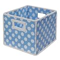 Badger Basket Folding Basket Blue Polka Dot