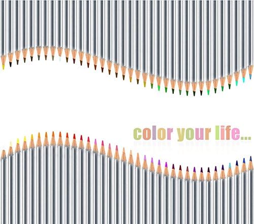 Colored Pencils, Color Wand 72 Color Art Colored Drawing Pencils for Secret Garden, Artist Sketch Set of 72 Assorted Colors (72 Colors)
