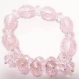 Clustered Section Designed Beads Bracelets Pink /FC-B2010