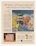 1961 Frigidaire Pink Custom Imperial Washer Dryer Print Ad (17172)