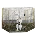 K - 9 Keeper Exercise Pen With Door 24 Gold Zinc