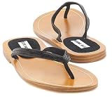 Steve Madden Shyne Black thongs
