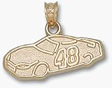 Jimmie Johnson #48 Car Pendant - 14KT Gold Jewelry
