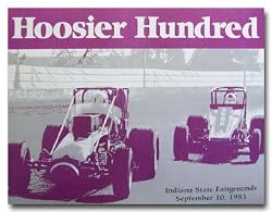 1983 Hoosier Hundred Sprint Car Racing Program Poster Print