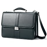 Samsonite Leather Flapover Briefcase