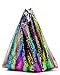 Miuco Rainbow Sequins Totes Colorful Reversible Sparkling Shoulder Bags