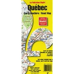 Carte routi�re : Qu�bec (en anglais)