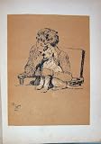1905 Dog Day Cecil Aldin Miss Brown Terrier Pet Print