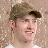 51XHQ95V0TL. SL160  Distressed Baseball Cap, BROWN, Size 1 SIZE