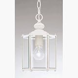 Designers Fountain 1104-WH Solid Brass Bound Lantern White 7 w x 11 h