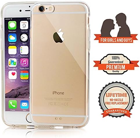 iPhone 6 Case (Full 4.7)- New Transparent Protective Case  for your Apple Phone - For Girls and Guys - Stylish and Fashion Case to Protect your Investment -  High Quality TPU/Rubber Construction  - Best Life Time Guarantee ( Crystal Clear)