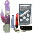 Deluxe Rabbit Pearl Vibrator Purple Adult Anal Sex Toy Kit