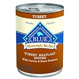 Blue Buffalo Canned Dog Food, Turkey Meatloaf Dinner (Pack of 12 12.5-Ounce Cans)