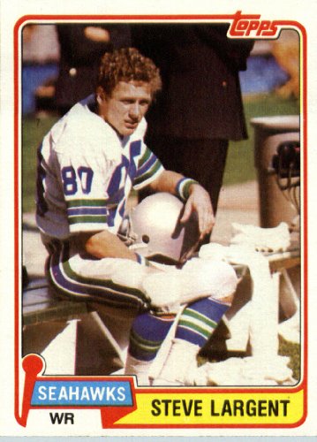 1981 Topps # 271 Steve Largent Seattle Seahawks Football Card - In Protective Screwdown Display Case!