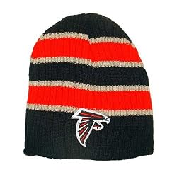 Atlanta Falcons Big Stripe Knit Beanie - Officially Licensed NFL (National Football League) Apparel