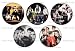 Set of 5 NEW KIDS ON THE BLOCK Pinback Buttons 1.25