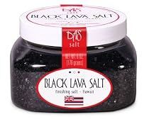 Hawaiian Black Lava Salt- Organic Sea Salt 6 Oz Jar