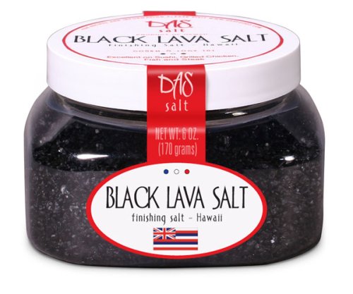 Childrens Toyshop  Gourmet Food : Hawaiian Black Lava Salt- Organic Sea Salt 6 Oz Jar