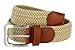 Belts.com Women's Stretch Belt Braided Elastic Canvas Leather Golf Belt 1-3/8