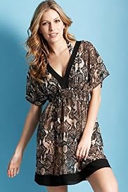 Snake Print Short Sleeve Kaftan