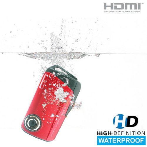 SVP Aqua HDV1000 Red Waterproof Digital Camcorder