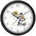Little Miss Muffet & Spider No.1 - from Mother Goose by Artist: Sylvia Long Wall Clock by WatchBuddy Timepieces (Black Frame)