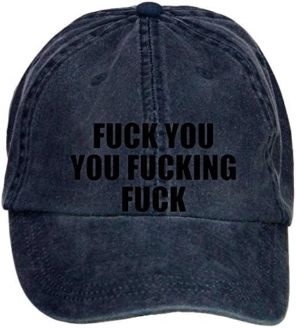 Kizhi Fuck You You Fucking Fuck Washed Cap Hat Navy