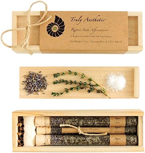 Truly Aesthetic - All Natural &amp; Organic Repose Bath Affirmations (Thyme + Lavender)
