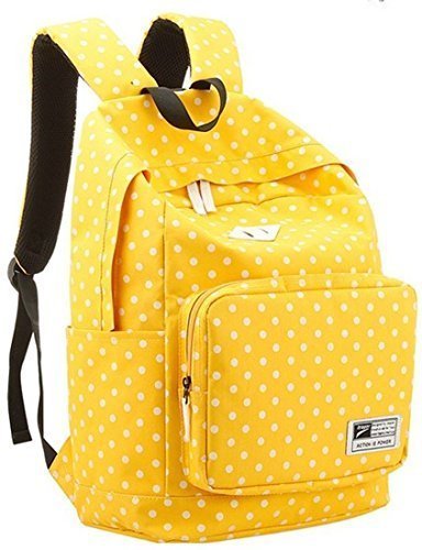 Sealike Lightweight Casual Daypack Backpack for College Bookbag for Women Girls School Bags Yellow