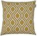 JinStyles Accent Decorative Throw Pillow Cover, Square, Print, Yellow, 18 x 18, 1 Cover