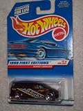 1998 First Editions #4 Dodge Caravan Razor Wheels Blue Card #633 Collectible Collector Car Mattel Hot Wheels