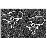 Logo Art Texas Longhorns Sterling Silver Team Logo 3/8 Dangle Earrings