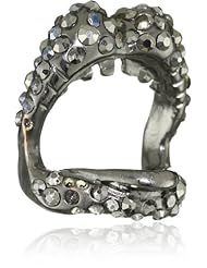 CHRISHABANA "Now Is Tomorrow" The Pave Lovelace Gunmetal and Hematite Ring