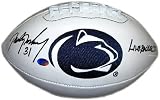 Paul Posluszny Penn State Nittany Lions Autographed Logo Football with Linebacker U Inscription