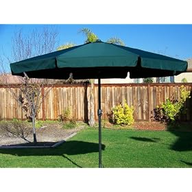 11 Foot Market Umbrella, Tilt + Crank, Awning Brand New