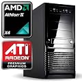computerwerk Game Komplett PC Moncton A (AMD Athlon II X4 640 4x 3.0Ghz, 4GB DDR3-1333, 500GB, DVD�RW DL, 1024MB ATI Radeon HD5450 DirectX 11, Silent 500W Netzteil, Miditower) schwarz