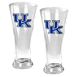 Kentucky Wildcats 2pc 19oz Pilsner Glass Set NCAA College Athletics