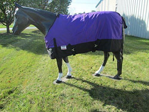 Grand Entry Horse Turnout Sheet / Waterproof /Ripstop/ Purple and black 78 "