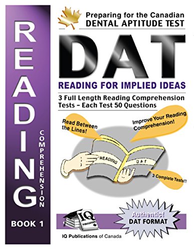 Preparing for the Canadian DAT Reading Comprehension: Reading for Implied Ideas