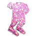 Private Label - Girls Long Sleeve Footed Blanket Sleeper, Fuschia - Runs 2 SIZES big (Size 14/16)