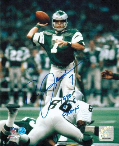 Ron Jaworski Autographed/Hand Signed Philadelphia Eagles 8x10 Photo Inscribed ''1980 NFC Champs''