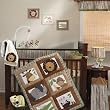 Bedtime Originals Baby Zoo 4-Piece Baby Crib Bedding Set - Chocolate
