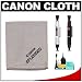 Canon Microfiber Cloth, Hurricane Blower, Brush, Fluid, Tissue & LensPen Cleaning Kit for EF Lenses & EOS 1Ds, 1Ds Mark II, III, IV, 50D, 5D, 7D, Rebel XS, XSi, T1i & T2i Digital SLR Cameras