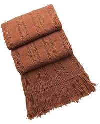Handmade Alpaca Natural Fiber Scarf - Pure Caramel (Long/ Men/Women) [Apparel]