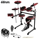 ddrum DD1 Complete Electronic Drum Kit with ChromaCast 10ft Cables, Earbuds &amp; GoDpsMusic 5A Drumsticks