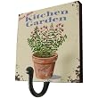 Kitchen Garden Single Metal Hook with Whimsical European Designs