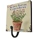 Kitchen Garden Single Metal Hook with Whimsical European Designs