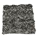 Bestimulus Satin Rose Flower Bed Sofa Square Pillow Cushion Pillowcase Case Cover Rose Flowers 16.5''x15.5'' Decorative (Gray)